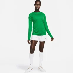 Nike Dri-FIT Park Ondershirt Lange Mouwen Dames Groen Wit