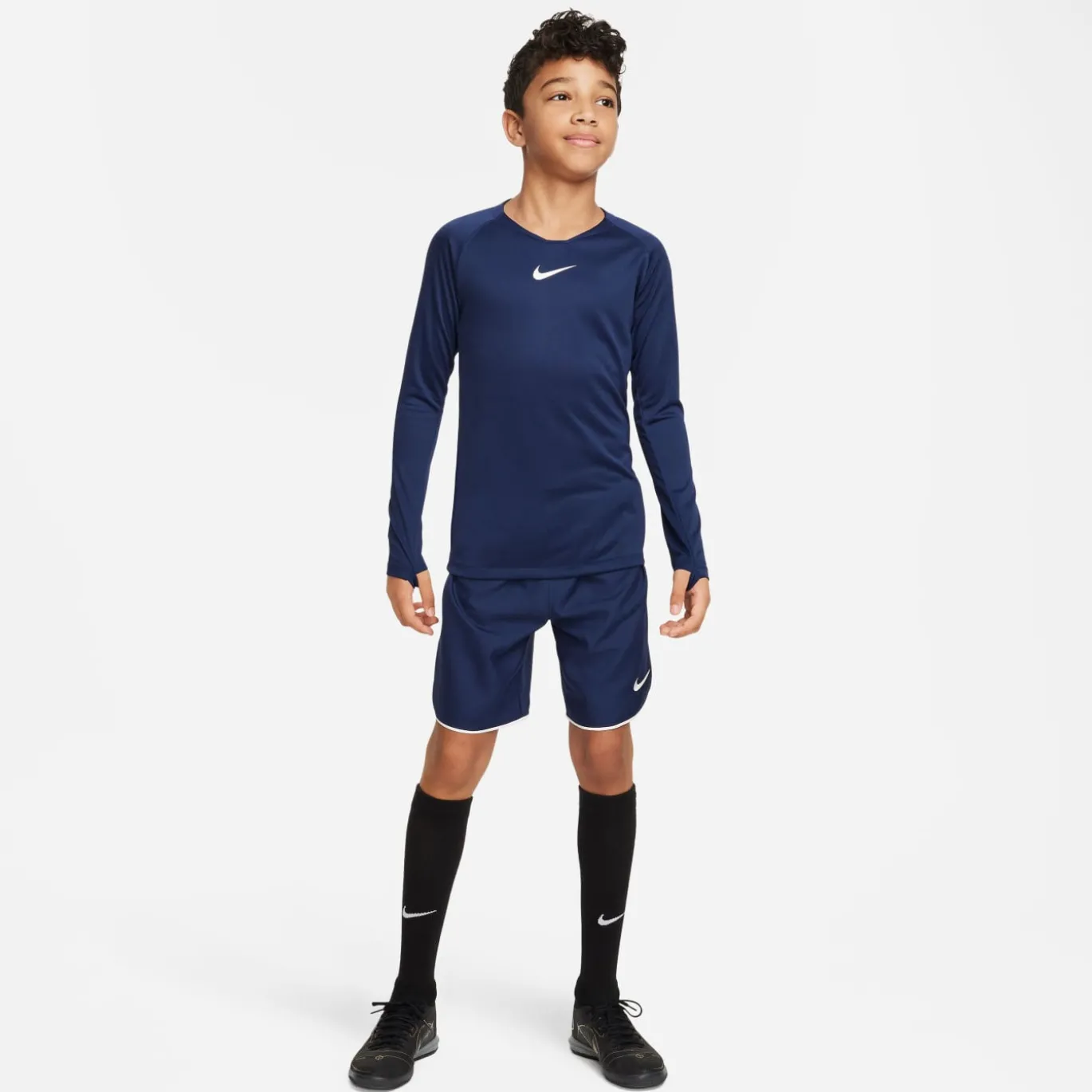 Nike Dri-FIT Park Ondershirt Lange Mouwen Kids Donkerblauw