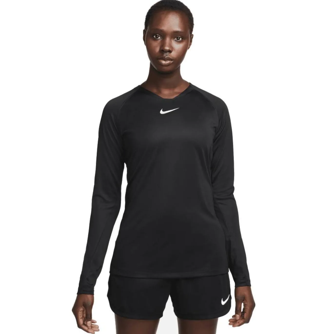 Nike Dri-FIT Park Ondershirt Lange Mouwen Dames Zwart Wit