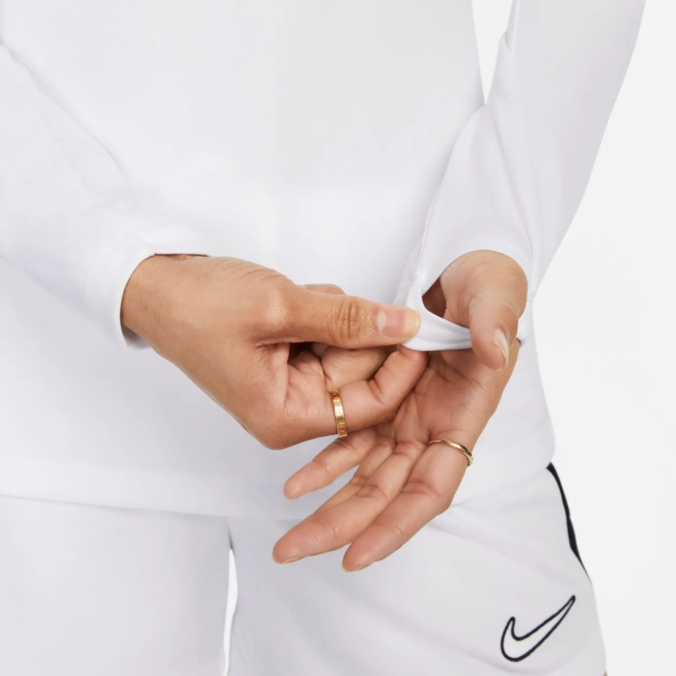 Nike Dri-FIT Park Ondershirt Lange Mouwen Dames Wit Grijs