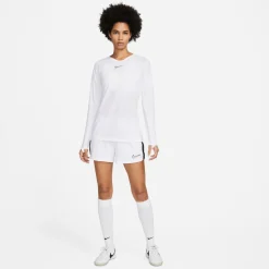 Nike Dri-FIT Park Ondershirt Lange Mouwen Dames Wit Grijs