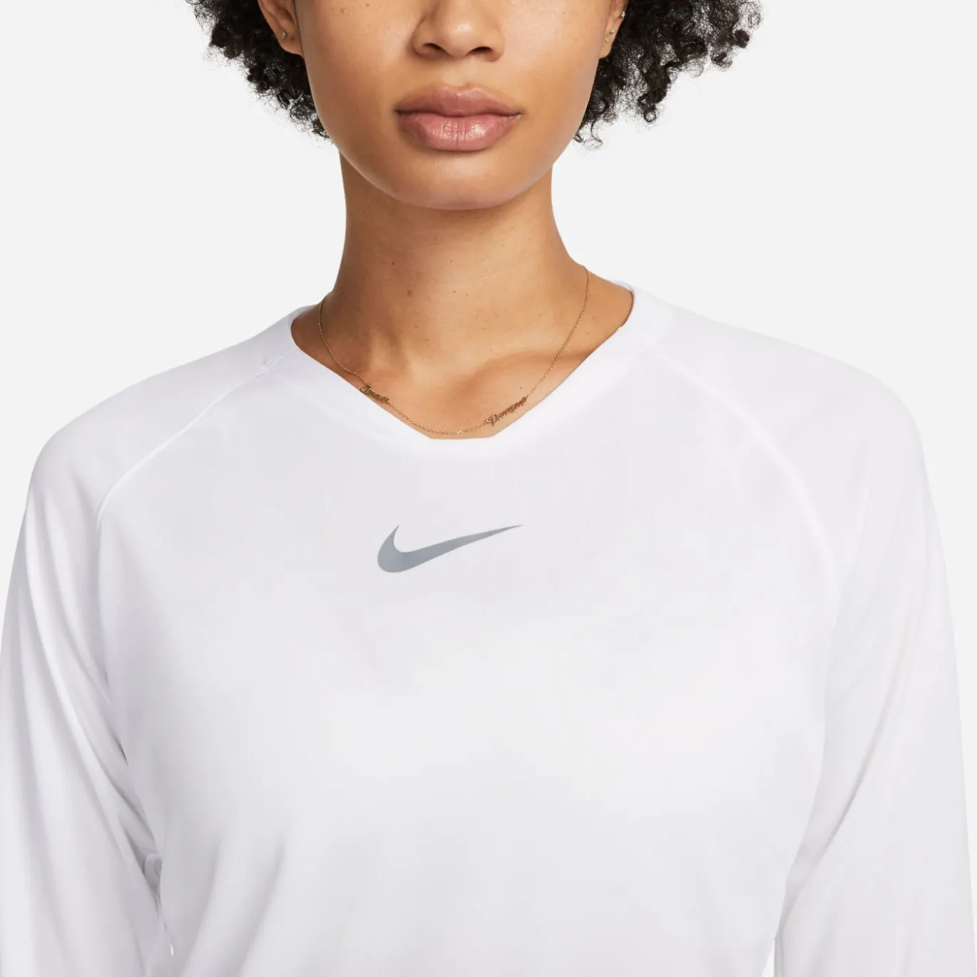 Nike Dri-FIT Park Ondershirt Lange Mouwen Dames Wit Grijs