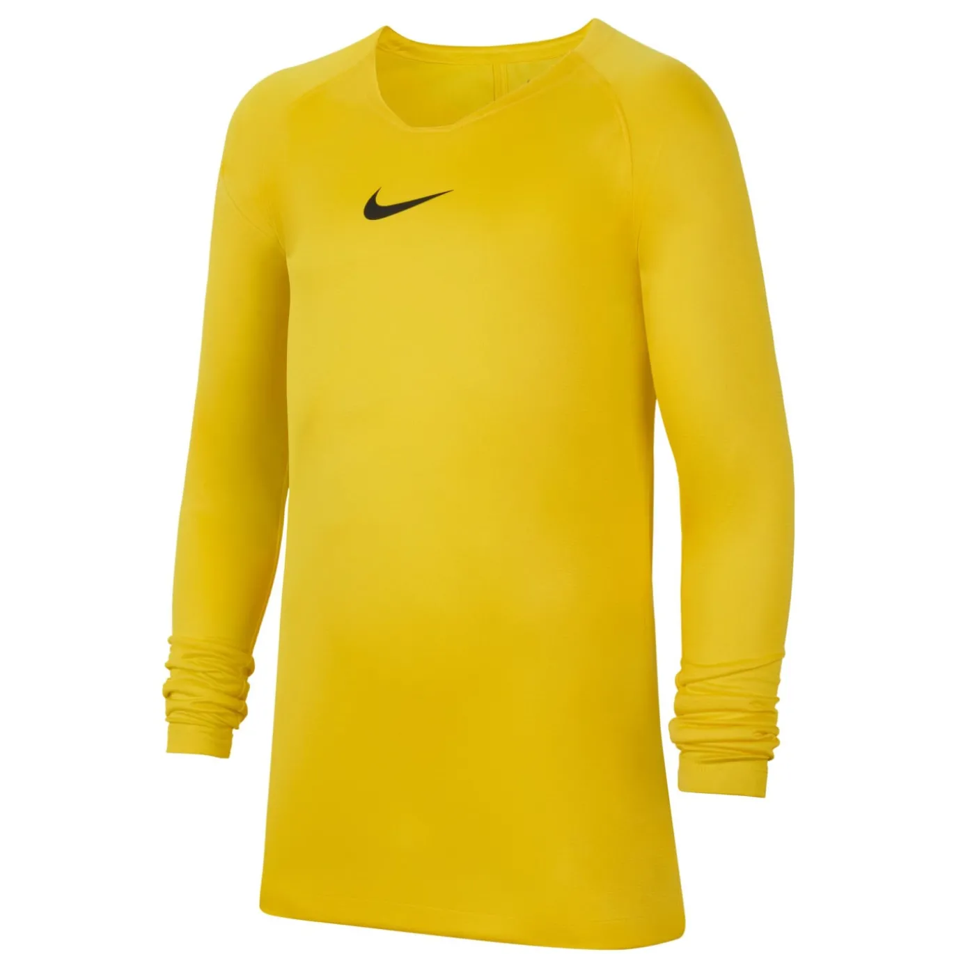 Nike Dri-FIT Park Ondershirt Lange Mouwen Kids Geel Zwart