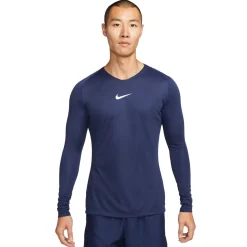 Nike Dri-FIT Park Ondershirt Lange Mouwen Donkerblauw Wit