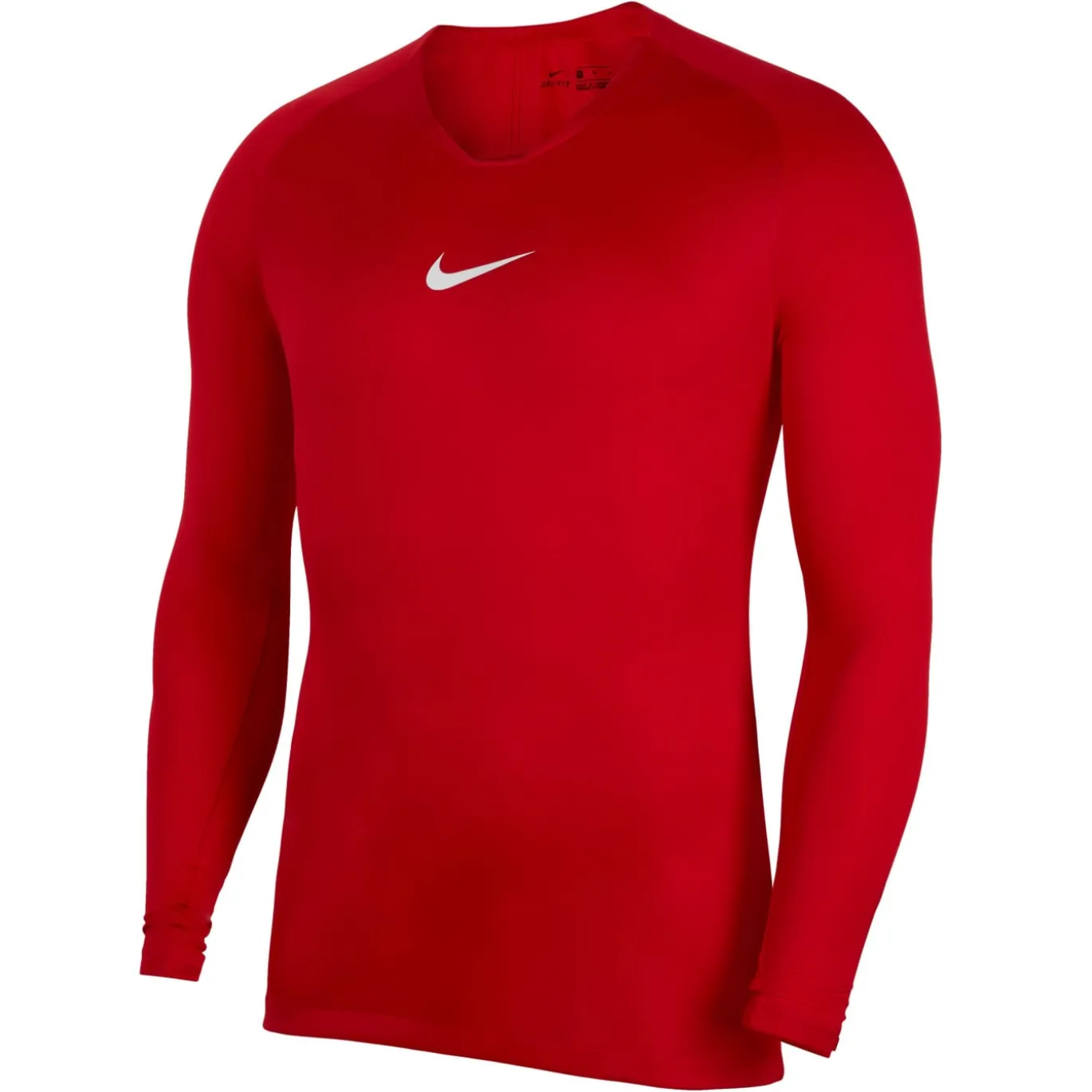 Nike Dri-FIT Park Ondershirt Lange Mouwen Rood Wit