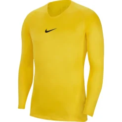 Nike Dri-FIT Park Ondershirt Lange Mouwen Geel Zwart