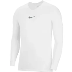 Nike Dri-FIT Park Ondershirt Lange Mouwen Wit Grijs