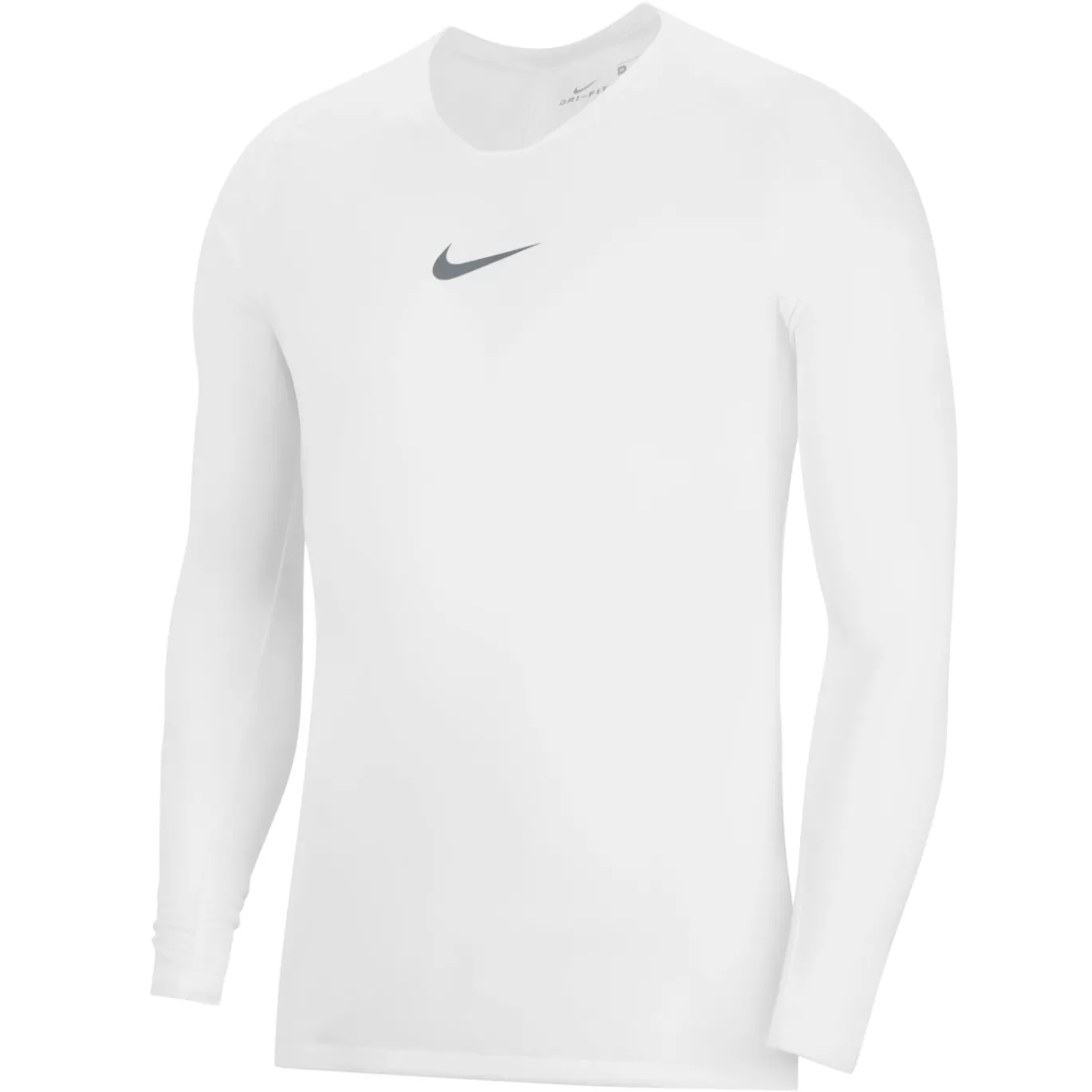Nike Dri-FIT Park Ondershirt Lange Mouwen Wit Grijs