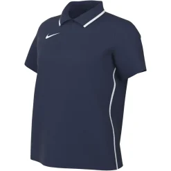 Nike Dri-FIT Park 26 Polo 1/4 Knoop Dames Donkerblauw Wit