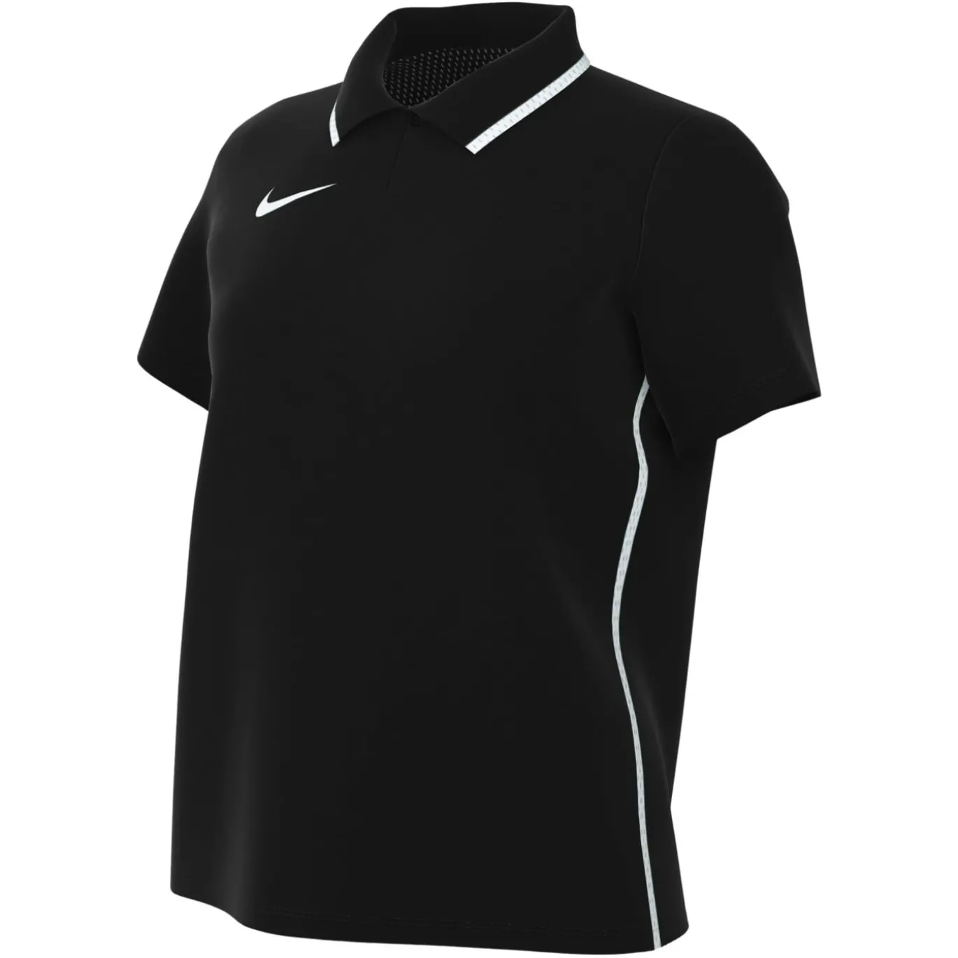Nike Dri-FIT Park 26 Polo 1/4 Knoop Dames Zwart Wit