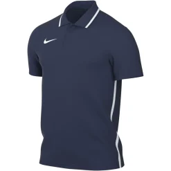 Nike Dri-FIT Park 26 Polo 1/4 Knoop Donkerblauw Wit