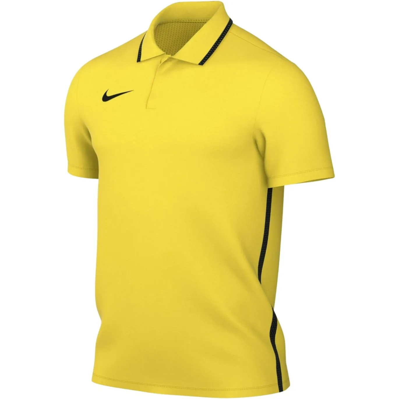 Nike Dri-FIT Park 26 Polo 1/4 Knoop Geel Zwart