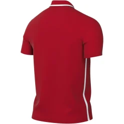 Nike Dri-FIT Park 26 Polo 1/4 Knoop Rood Wit