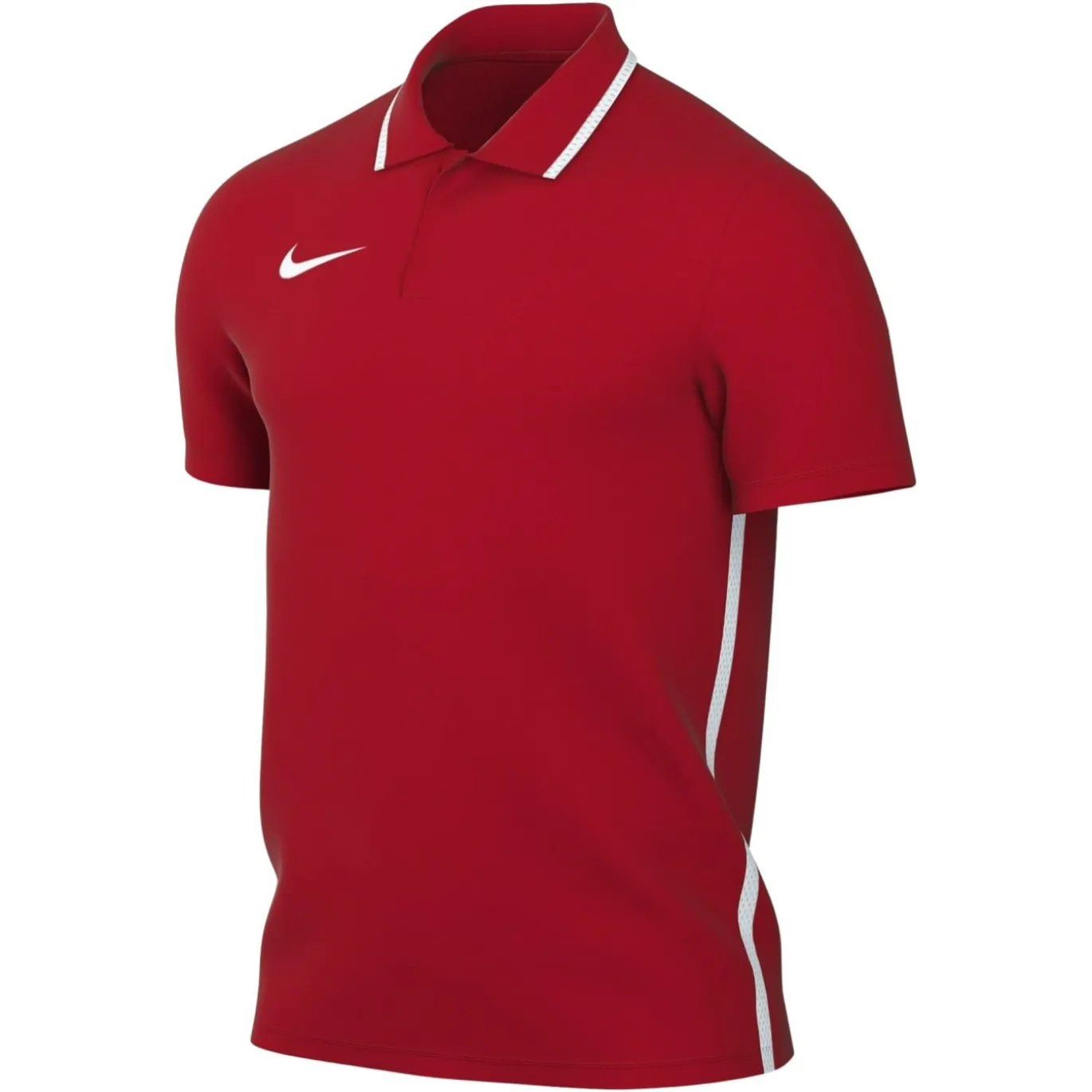 Nike Dri-FIT Park 26 Polo 1/4 Knoop Rood Wit
