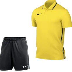 Nike Dri-FIT Park 26 Polo Trainingsset Geel Zwart