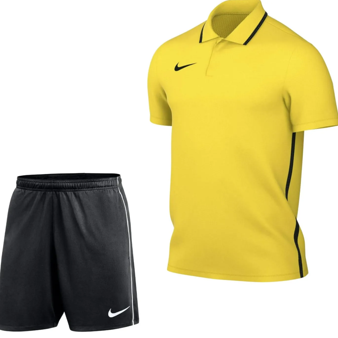 Nike Dri-FIT Park 26 Polo Trainingsset Geel Zwart