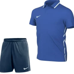 Nike Dri-FIT Park 26 Polo Trainingsset Kids Blauw Donkerblauw