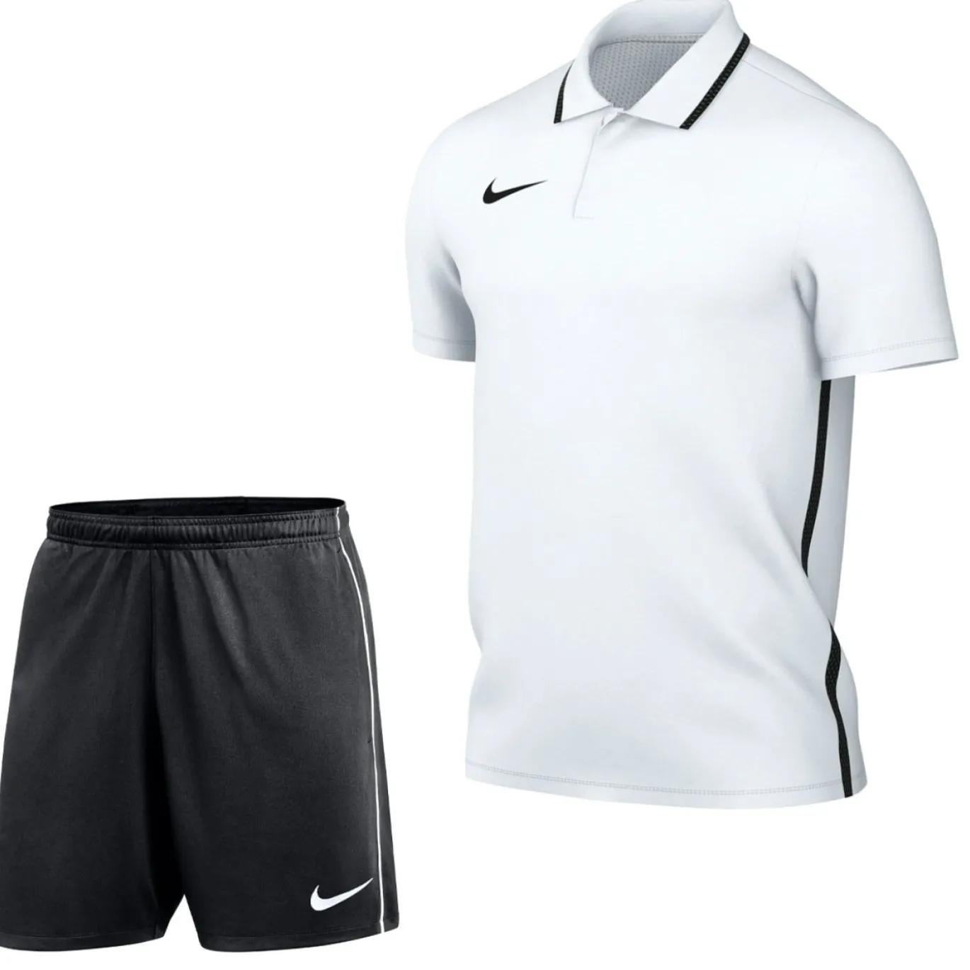 Nike Dri-FIT Park 26 Polo Trainingsset Wit Zwart