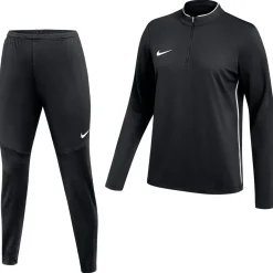 Nike Dri-FIT Park 26 Trainingspak 1/4-Zip Dames Zwart Wit
