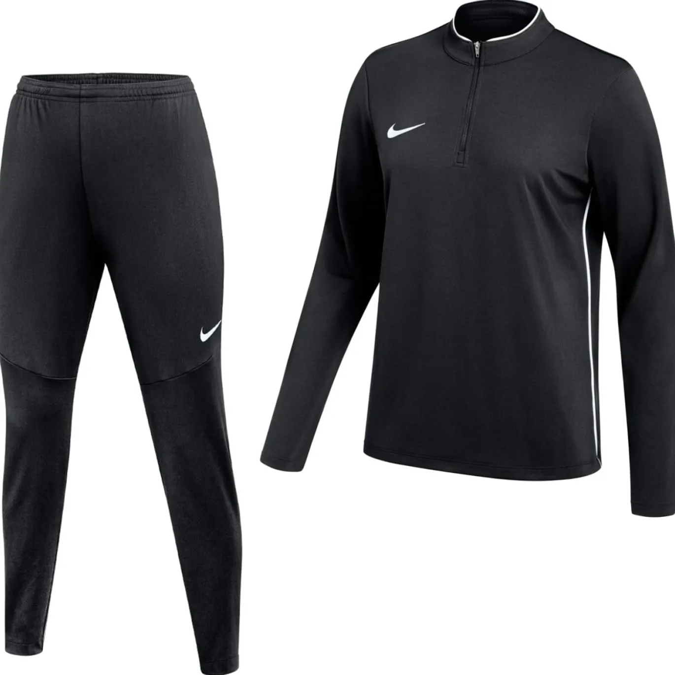 Nike Dri-FIT Park 26 Trainingspak 1/4-Zip Dames Zwart Wit