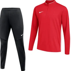 Nike Dri-FIT Park 26 Trainingspak 1/4-Zip Kids Rood Zwart