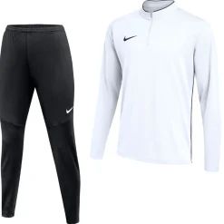 Nike Dri-FIT Park 26 Trainingspak 1/4-Zip Kids Wit Zwart