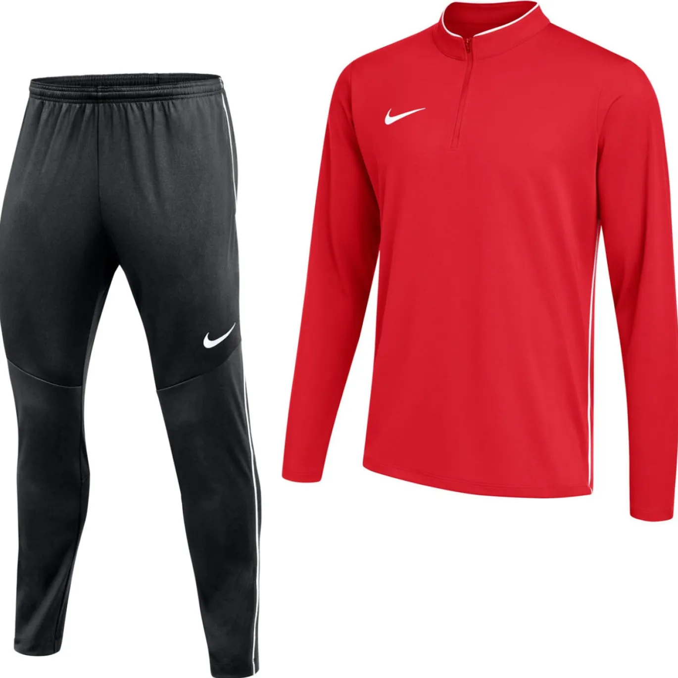Nike Dri-FIT Park 26 Trainingspak 1/4-Zip Rood Zwart