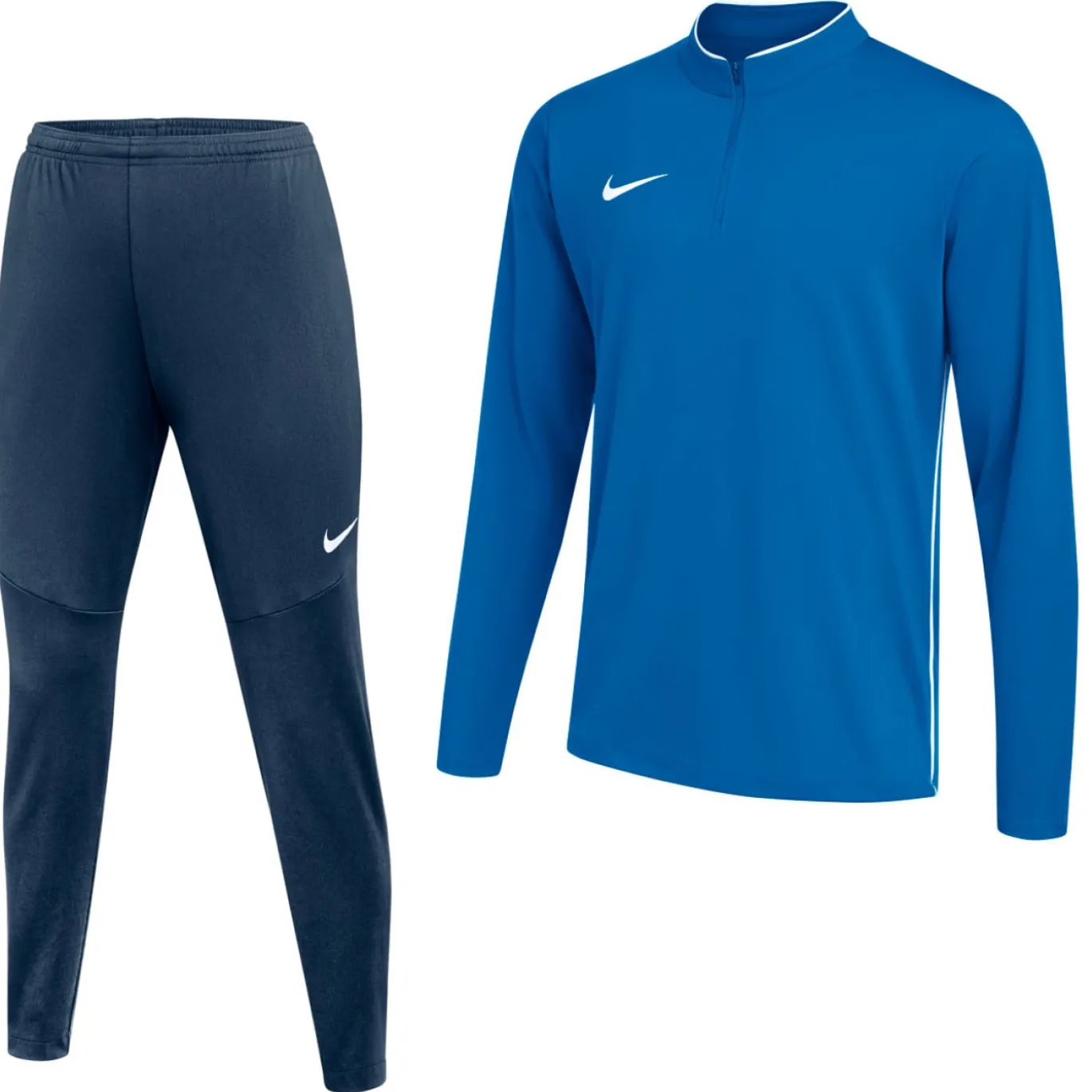 Nike Dri-FIT Park 26 Trainingspak 1/4-Zip Kids Blauw Donkerblauw