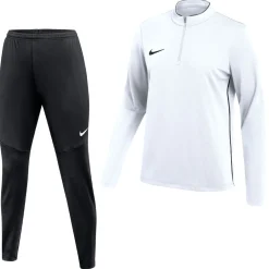 Nike Dri-FIT Park 26 Trainingspak 1/4-Zip Dames Wit Zwart