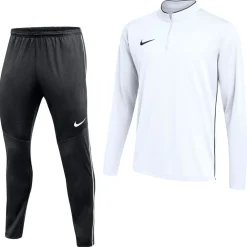 Nike Dri-FIT Park 26 Trainingspak 1/4-Zip Wit Zwart