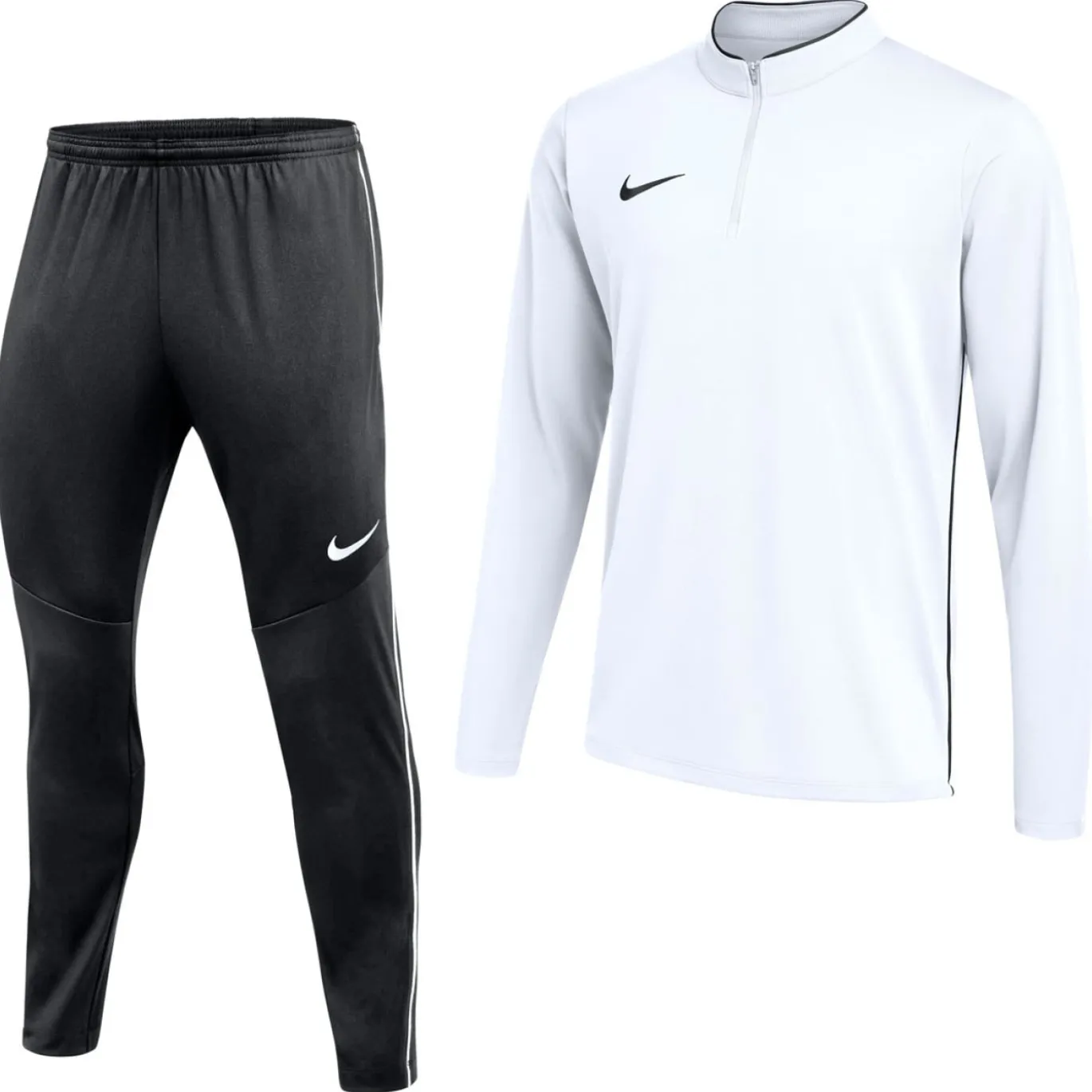 Nike Dri-FIT Park 26 Trainingspak 1/4-Zip Wit Zwart