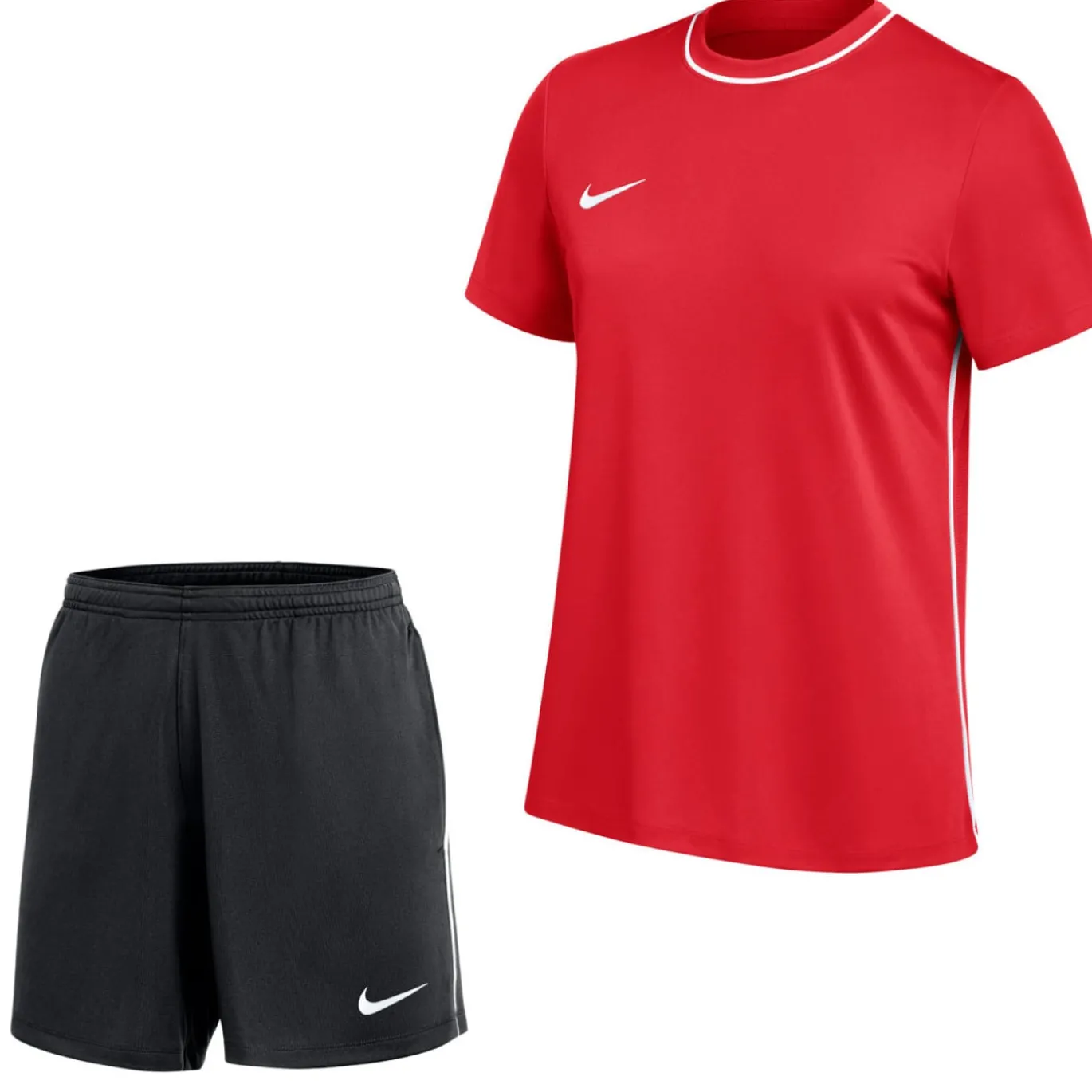 Nike Dri-FIT Park 26 Trainingsset Dames Rood Zwart