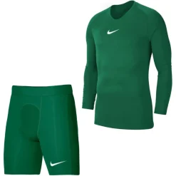 Nike Dri-Fit Park Trainingsset Lange Mouwen Groen Wit