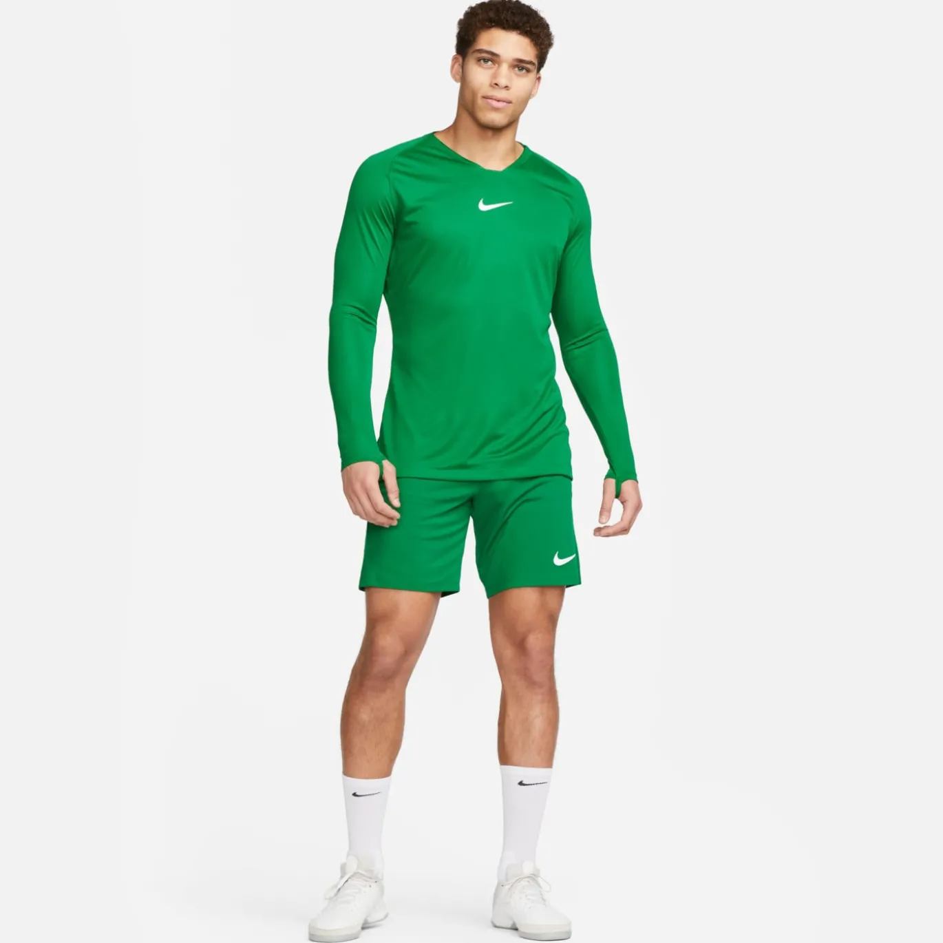Nike Dri-Fit Park Trainingsset Lange Mouwen Groen Wit