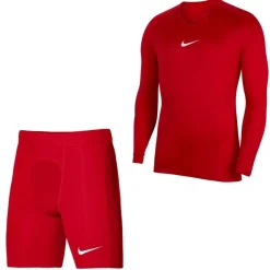 Nike Dri-Fit Park Trainingsset Lange Mouwen Rood Wit