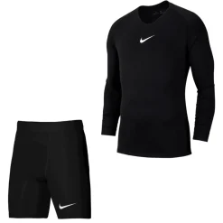 Nike Dri-Fit Park Trainingsset Lange Mouwen Zwart Wit