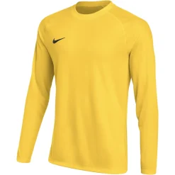 Nike Dri-FIT Park VIII Voetbalshirt Lange Mouwen Kids Geel Zwart