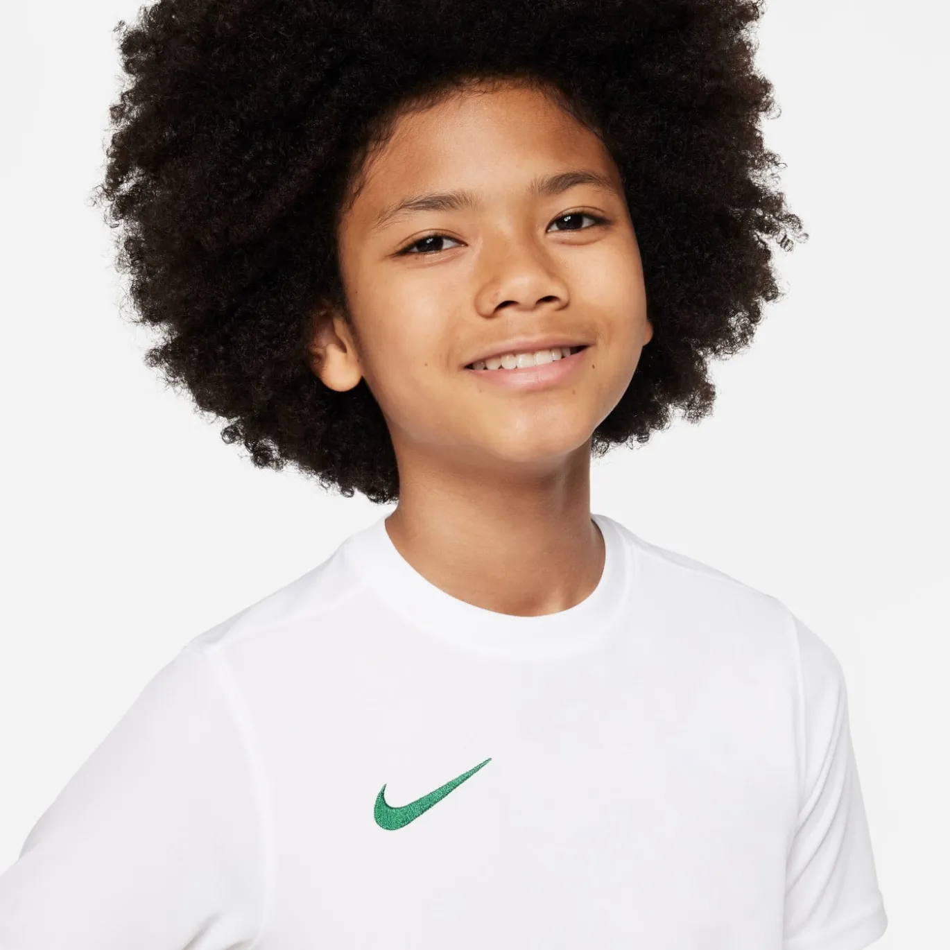 Nike Dri-FIT Park VII Voetbalshirt Kids Wit Groen