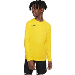 Nike Dri-FIT Park VII Voetbalshirt Lange Mouwen Kids Geel