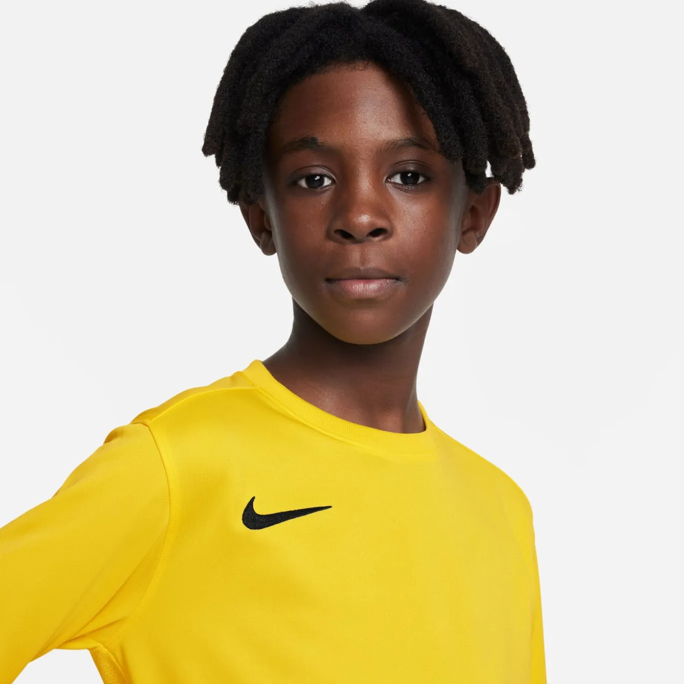 Nike Dri-FIT Park VII Voetbalshirt Lange Mouwen Kids Geel