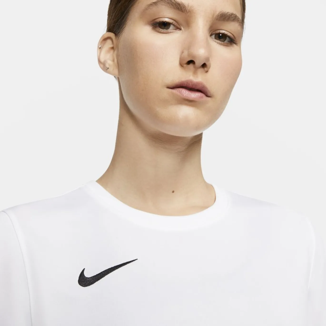 Nike Dri-FIT Park VII Voetbalshirt Dames Wit Zwart