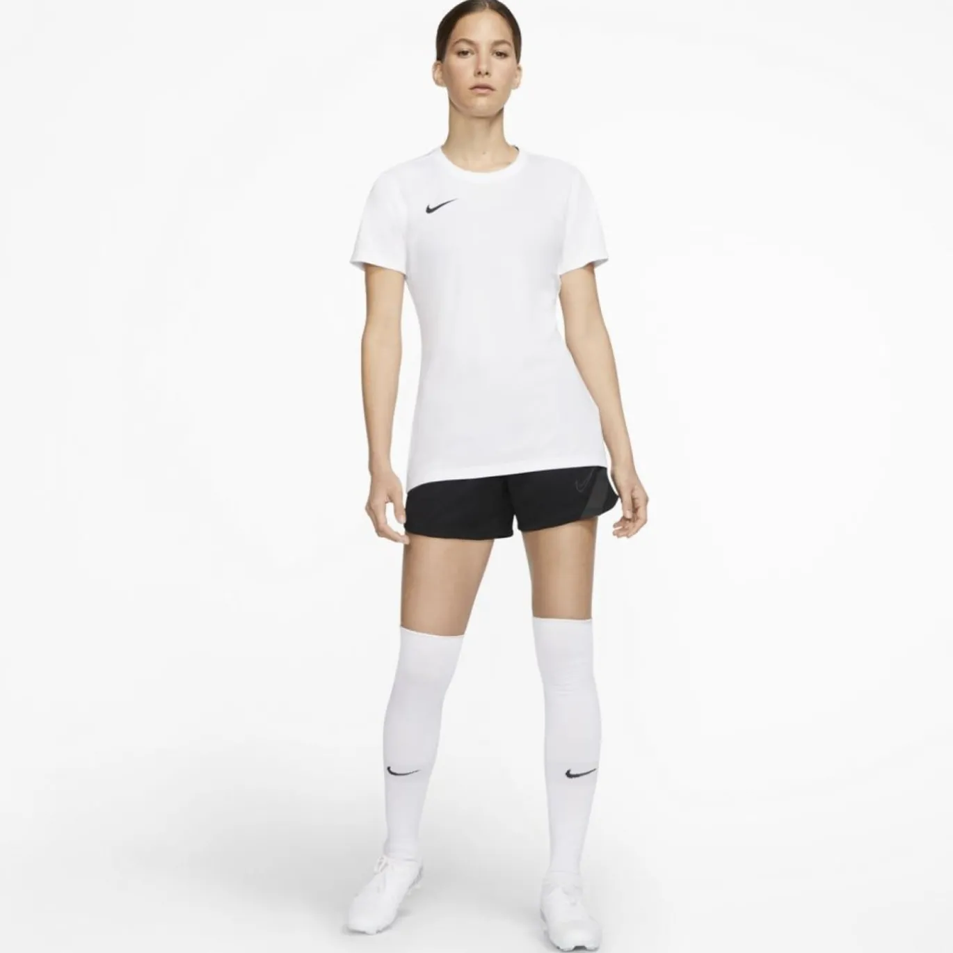 Nike Dri-FIT Park VII Voetbalshirt Dames Wit Zwart