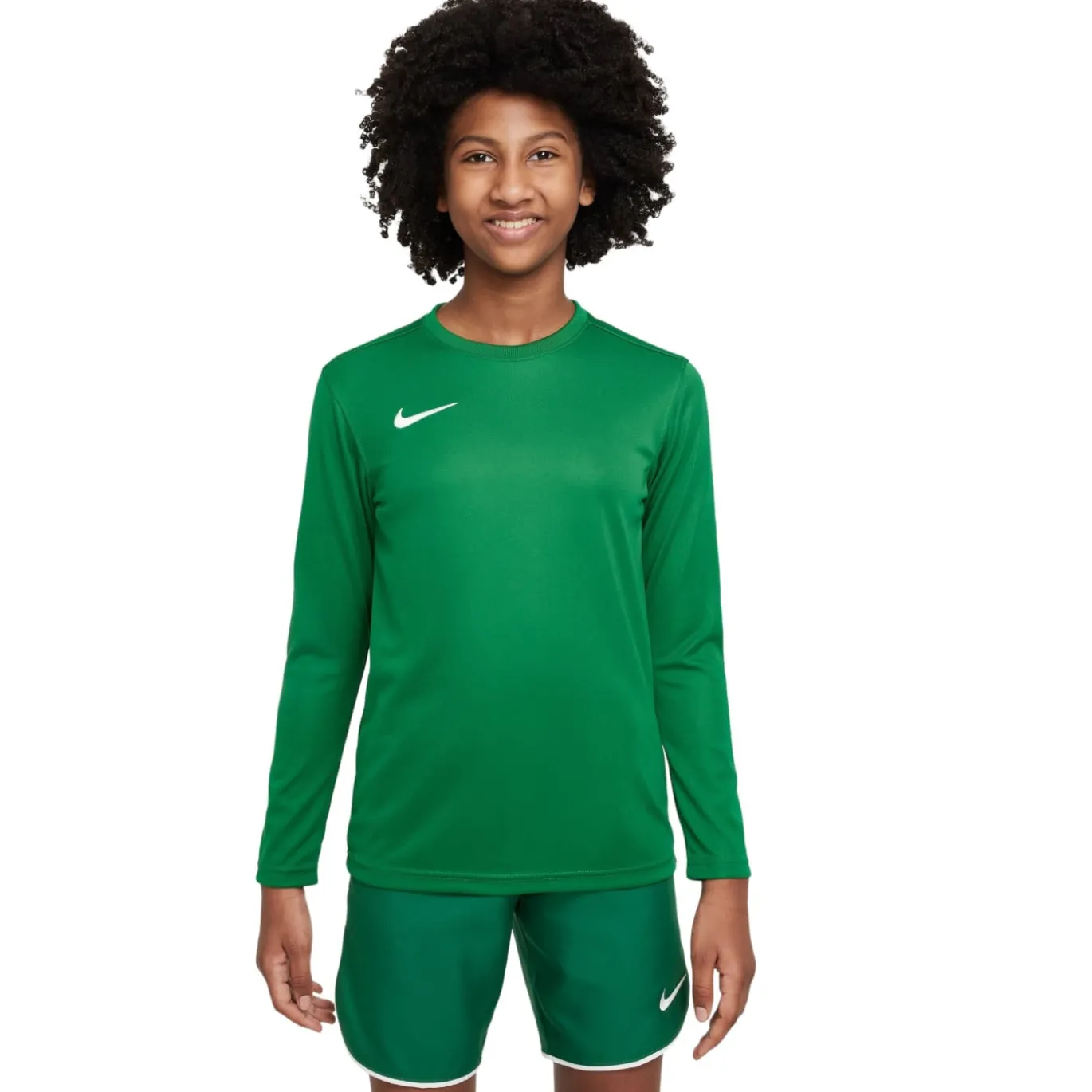 Nike Dri-FIT Park VII Voetbalshirt Lange Mouwen Kids Groen