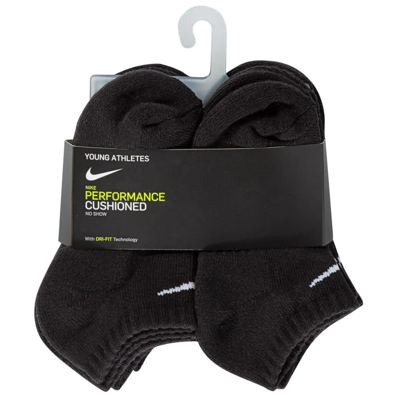 Nike Dri-FIT Performance Basics Enkelsokken 6-Pack Kleuters Zwart Wit