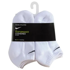 Nike Dri-FIT Performance Basics Enkelsokken 6-Pack Kleuters Wit Zwart