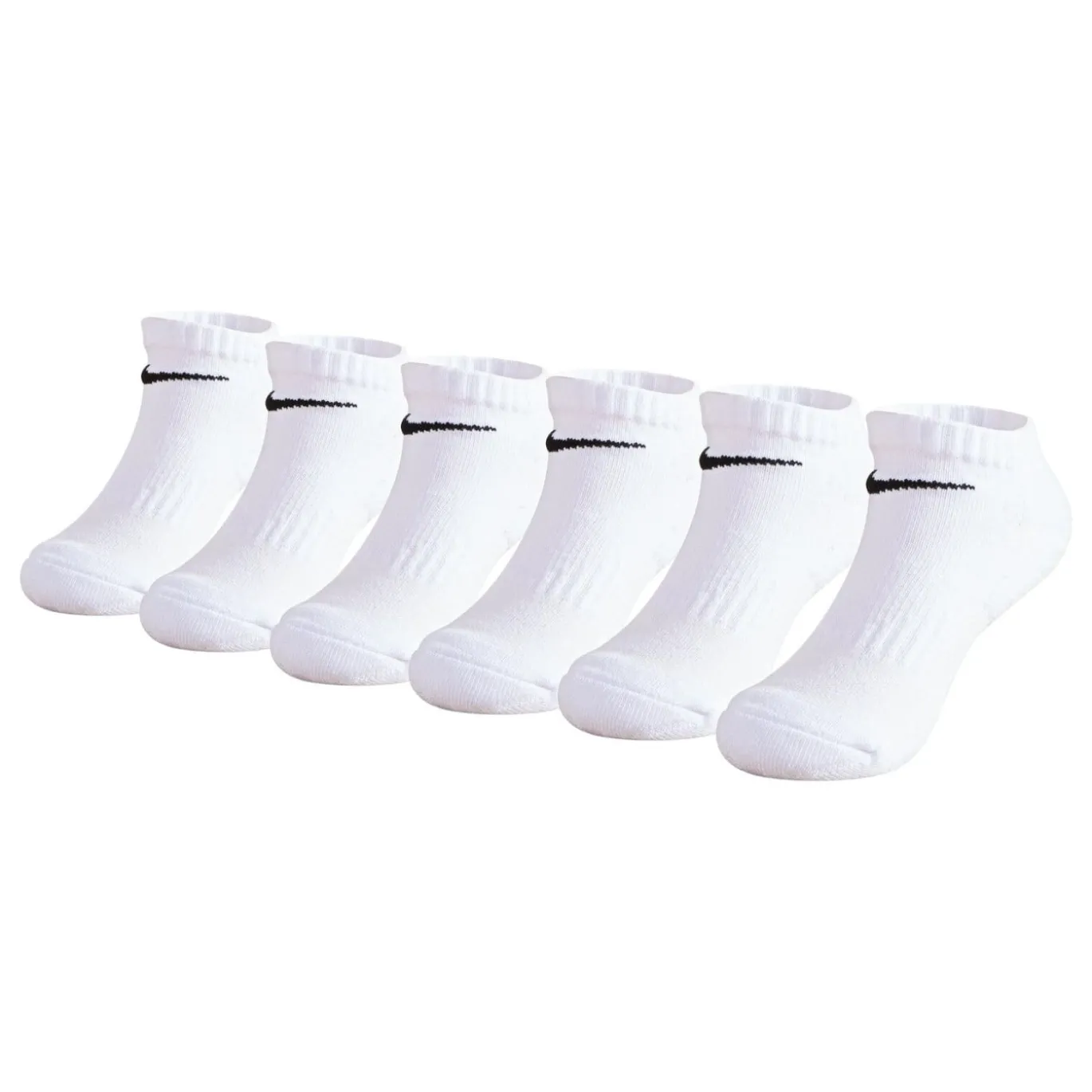 Nike Dri-FIT Performance Basics Enkelsokken 6-Pack Kleuters Wit Zwart