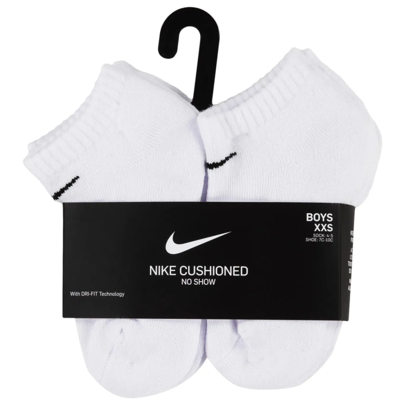 Nike Dri-FIT Performance Basics Enkelsokken 6-Pack Kleuters Wit Zwart