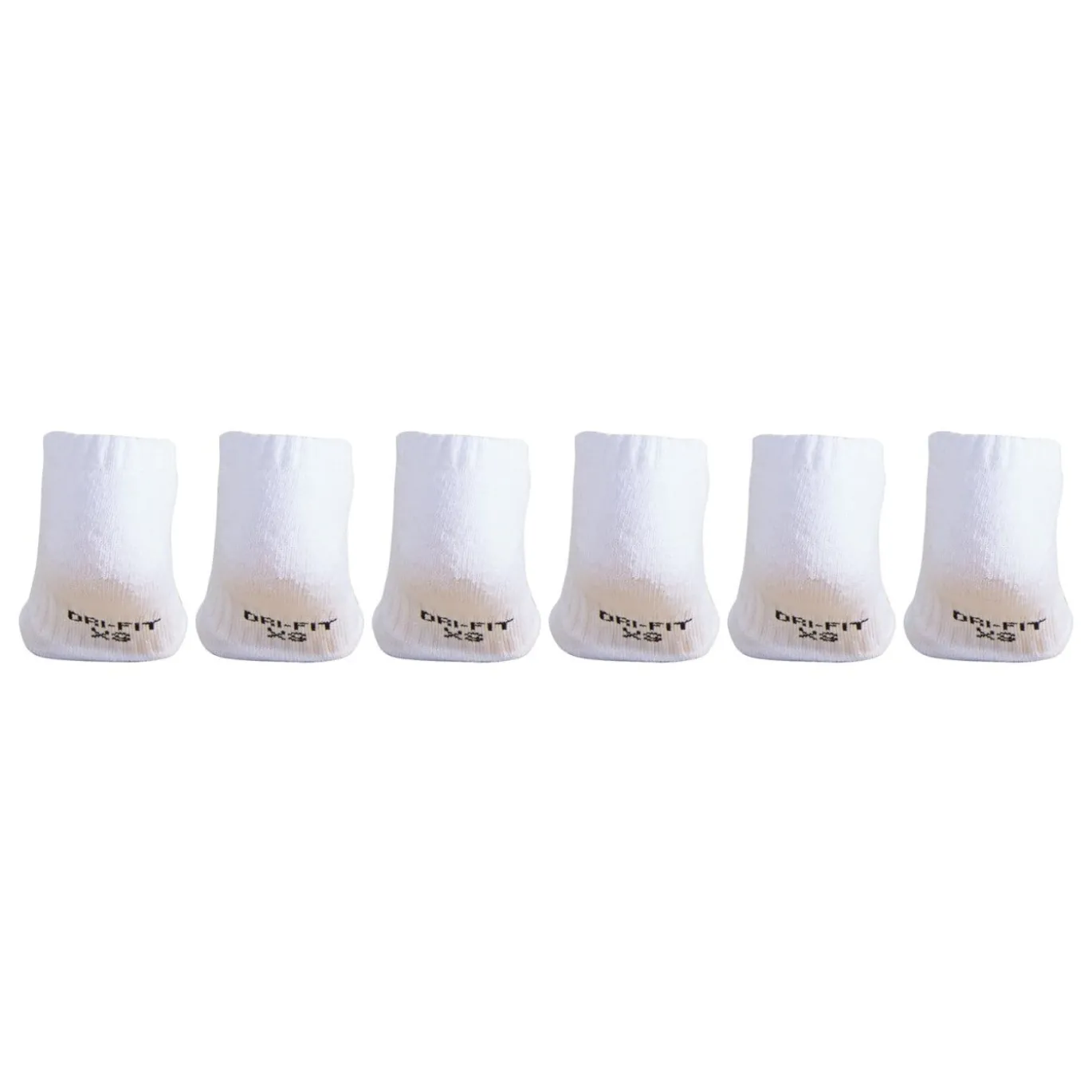 Nike Dri-FIT Performance Basics Enkelsokken 6-Pack Kleuters Wit Zwart
