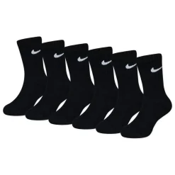 Nike Dri-FIT Performance Basics Crew Sokken 6-Pack Kleuters Zwart Wit