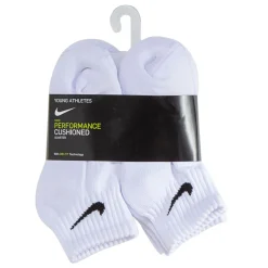 Nike Dri-FIT Performance Basics Enkelsokken 6-Pack Kleuters Wit Zwart